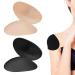 WLLHYF 2 Pairs Women Shoulder Pads Self Adhesive Sponge Soft Breathable Shoulder Pads Push up Anti Slip Reusable Shoulder Enhancer for Women Men Sloping High Low Shoulders (Black+Skin Color)
