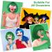 AOMIG Short Bob Wig for Women 4 Pack Short Green Bob Wigs Set with Sunglass and Wig Cap Neon Fancy Dress Accessory Cosplay Wig with Bangs Synthetic Straight Wig for Daily Halloween Party Cosplay - Buy Online on GoSupps.com