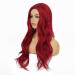 Amnenl Long Wavy Red Wig for Women - Synthetic Hair Replacement for Halloween & Cosplay - Buy Online on GoSupps.com