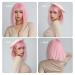 Shop Testar Pink Wig - 14 Inch Short Bob Wig for Women | Vibrant Synthetic Hair for Daily Wear & Cosplay - Buy Online on GoSupps.com