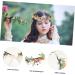 MAGICLULU 1pc Colored Rose Wreath Bridal Floral Garland Bridal Garland) No Lens Glasses Garland Headband Copper Star of David Flower Headband Flower Headdress Cloth Bride Wedding - Buy Online on GoSupps.com