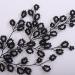 Kercisbeauty Small Black Seed Beads Hair Piece for Women Girls Wedding Brides Small Cute Hair Styling Handmade Jewelry - Buy Online on GoSupps.com