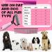 Txeouse Cat & Dog Brush for Long Hair - Undercoat Removal & Top Hair Protection | Ideal for Thick Fur (Pink) - Buy Online on GoSupps.com