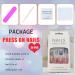 Buy Colorful Cloud Design Medium Square Press On Nails - 24 Pcs Glossy Acrylic Full Cover for Women | International Shipping Available - Buy Online on GoSupps.com
