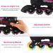 Rollingsurfer Adjustable Inline Skates - Full Light Up Wheels - Beginner Roller Blades for Kids & Adults - Pink - Large Size (5-9) - Buy Online on GoSupps.com