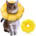 IOSPKKIO SCNORCHRAUSE Cat adjustable hencerow cat collar for cats small dogs after surgery soft sunflower cat restoring collar collar CONE