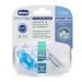 Chicco Physioform Pacifier Set - Silicone 2-6 Months & Rubber 0-2 Months | Supports Healthy Mouth Development | Light Blue (2 Pieces) - Buy Online on GoSupps.com