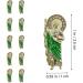 San Judas Nail Charms - 10PCS 3D Nail Diamonds Art Charms for Acrylic Nails - Rhinestones, Gems, and Crystals - Green Design - Buy Online on GoSupps.com
