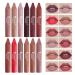 Agrifilm Matte Velvet Lipstick Crayon - Nourishing Non-Stick Long-Lasting Waterproof Lip Gloss for Women - International Shipping Available - Buy Online on GoSupps.com