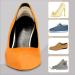 4 Pairs Silicone Heel Cushions - Self-Adhesive Inserts for Too Large Shoes & High Heels - Skin Color - Buy Online on GoSupps.com