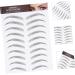 FOMIYES 12 Sheets Waterproof Eyebrow Stickers Stickers Hair Imitation Eyebrow Sticker Artificial 1 count (Pack of 1) Black - Buy Online on GoSupps.com