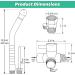 Shower Enema Kit - 100 Inch Hose Water Control Valve & Diverter | Colonic Douche System for Men & Women - Buy Online on GoSupps.com