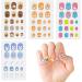 JSRQT 12 Sheets Colorful Nail Stickers Cute Cartoon Full Wrap Nail Art Stickers Decals Kids Girls Self Adhesive Nail Polish Stickers with Nail File Nail Stickers Strip with Rainbow Heart Unicorn - Buy Online on GoSupps.com