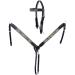 CHALLENGER Horse Western Tack Floral Headstall Bridle & Breast Collar Tack Set 78FK39B