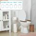 Washable Toilet Seat Covers Set | Thick Padded & Non-Slip Toilet Cushions | 4 Pairs in Grey, Brown, White & Blue | Soft Bathroom Supplies - Buy Online on GoSupps.com