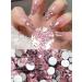 Wsimily Pink AB Crystal Nail Rhinestones Kit | 1620 Pcs Flatback Gems for DIY Manicure | Tweezers & Organizer Box Included - Buy Online on GoSupps.com