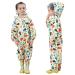 JiAmy Baby Rain Suit All in One Raincoat One Piece Rain Coverall Kids Outdoor Hooded Rainsuit Waterproof Jumpsuit Yellow 3-5 Years 3-5 Years Yellow