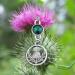 WSNANG Scottish Thistle Necklace - Elegant Thistle Pendant for Women | Scottish Blessing Jewelry in Silver - Buy Online on GoSupps.com