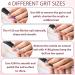 Qianyu 81 Piece Sanding Sleeves Sanding Caps Set Professional Nail Cutter Attachment Nail Sanding Bit Fine Grain Coarse Sanding Belts with Mandrel Bit for Manicure Pedicure White Black Purple Pink - Buy Online on GoSupps.com