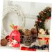 ORFOFE 50pcs Christmas Cellphone Bags Christmas Pouch Bags Christmas Bundle Bag Drawstring Bag Candy Ribbon - Buy Online on GoSupps.com
