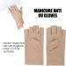 Professional UV Glove for Nail Lamp | Anti-UV Fiber Cotton Manicure Tool - Beige - Buy Online on GoSupps.com