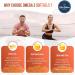 Via Natura Organics Omega 3 | 1000mg | Fish Oil | Fatty acids | EPA & DHA | Non-GMO | 60 Softgels - Buy Online on GoSupps.com