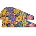 Purple Pink Blue Flowers Hair Towel 2 Pack - Super Absorbent Quick Dry Hair Turbans for Women & Girls - Buy Online on GoSupps.com