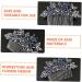 DOITOOL Dark Blue Hair Comb Bridal Tiara Bridal Glitter Barrette Bridal Hair Clip Girls Hair Clips Headdresses for Women Crystal Floral Hair Comb Zinc Alloy Wig Rhinestones Bride - Buy Online on GoSupps.com