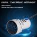 Buy FBBULES LED Waterproof Digital Thermometer for Aquariums | AC60-380V -20 to +199 | Accurate Round Measuring Device - 1 PC - Buy Online on GoSupps.com