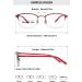 Lanomi Progressive Multifocal Reading Glasses | Blue Light Filter Varifocal Rectangular Glasses for Men & Women | UV400 Anti-Fatigue | Red Semi-Frame - 1.5 Dioptria - Buy Online on GoSupps.com