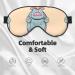 Cartoon Hippos Print Unisex Eye Mask - Soft Comfortable Light-Blocking for Sleep | International Shipping - Buy Online on GoSupps.com