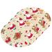 3-Pack Cleaning Kitchen Sponges Oval Santa Claus Bear Kitchen Cellulose Dishwashing Wood Pulp Cotton