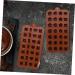 Zerodeko Ice Cube Tray 6 pcs Adorable Mold Tools Fondant Molds Candy Ice Cube Chocolate Silicone DIY Lovely Cookie for 21X10.2cmx2pcs Brown 2x2pcs - Buy Online on GoSupps.com
