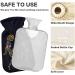 African Woman Hot Water Bottle with Cover - 1L BPA Free Small Hot Water Bag for Pain Relief Headaches Neck & Shoulders - Buy Online on GoSupps.com