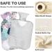 NAANLE Tropical Palm Leaves Hot Water Bottle with Cover - 2L Heat Bottle for Back Pain Relief & Warm Therapy | Ideal Hand & Foot Warmer - Buy Online on GoSupps.com