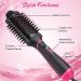 4-in-1 Hair Dryer Brush - Professional Hot Air Styling Tool for Straightening, Curling, and Drying - Pink - Buy Online on GoSupps.com