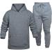 Shop Hanxiulin Men's Training Suit - Jogging Pants & Sweat Jacket | Autumn & Winter Leisure Wear in Dark Gray - XXL - Buy Online on GoSupps.com