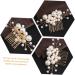 FRCOLOR the pearl comb wedding hair jewelry hair combs for women accessories bridal hair rhinestone hair accessories hair bling pearl hair clips the flowers bride alloy Hair Accessories - Buy Online on GoSupps.com