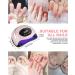 180W LED UV Nail Lamp - 66 Professional Lamp Beads Fast Gel Dryer with 4 Timers & LCD Display | Ideal for Home & Salon Manicure - Rosa - Buy Online on GoSupps.com