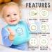 Shop KeaBabies Cloud Nine Baby Silicone Bibs - 2 Pack for Easy Cleaning & Style - Buy Online on GoSupps.com