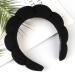 Women's Black Spa Headband for Face Washing, Makeup Removal, Shower - Skin Care Hair Accessories - Buy Online on GoSupps.com