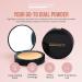Manna Kadar Beauty Compact Dual Pressed Powder C3 Linen - Medium to Full Coverage Foundation & Setting Powder for Medium Skin Tone - Long-Lasting Matte Finish - Buy Online on GoSupps.com