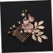 SKISUNO Rhinestone Hair Comb Hair Side Comb Bridal Headpiece Crystal Headpiece Gold Hair Comb Clip Crystal Hair Comb Wedding Hair Comb Jeweled Hair Combs Bride Pink Veil Korean Version - Buy Online on GoSupps.com