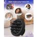 2-Pack Silicone Scalp Massager Shampoo Brush - Hair Growth & Dandruff Treatment - Wet/Dry Hair Massager for Women & Kids - Salmon Pink/Black - Buy Online on GoSupps.com