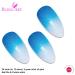 Buy Bling Art Blue Gel Ombre Almond Stiletto False Nails | Long Acrylic Tips for Stunning Nail Art | International Shipping Available - Buy Online on GoSupps.com
