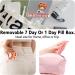 2 Pack Pill Organizer Set - Weekly & Daily AM/PM Large Capacity Travel Case for Vitamins & Supplements - Pink - Buy Online on GoSupps.com