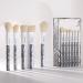 Docolor 12Pcs Comic 2D Makeup Brush Set - Premium Synthetic Kabuki Brushes for Foundation, Concealer, Powder, Blush, and Eye Shadows - White Brush Sets - Buy Online on GoSupps.com