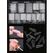 EBANKU 360 PCS Clear Dual Nail Forms System Coffin Nail Mold Tips Acrylic Stiletto Nail Extension Tools for Nail Art Salon Nails Design - Buy Online on GoSupps.com