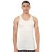 Cottonil Mercerise Sleevless white undershirt for men - L