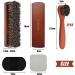 3pc Horsehair Shoe Brush Set + Plush Polishing Glove - For Boots, Shoes, Car Seats & Sofas - Buy Online on GoSupps.com